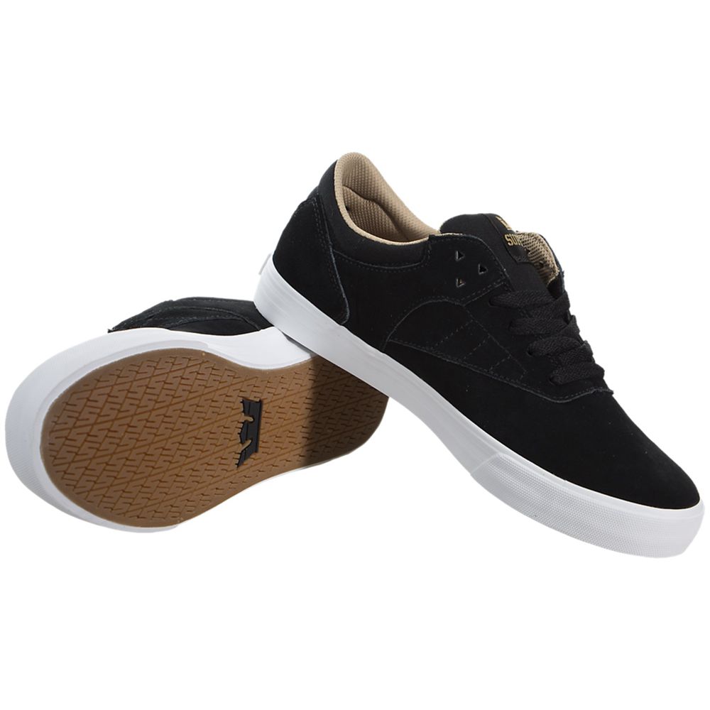 Baskets Basses Supra Phoenix Noir Black/White Homme | KKP-59731448